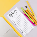 Om lijst te doen hoort het Witte Manuscript van de Magnetisch Notitieblok<br><div class="desc">Eenvoudig om de eigenschappen van de Lijst in borstelmanuscript te doen noemen.</div>