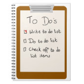 Om lijst te doen notitieboek (Voorkant)