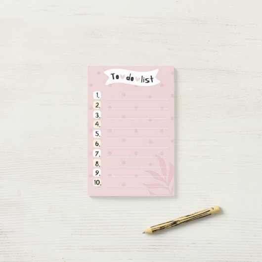 Om lijst te doen post-it® notes (Op bureau)