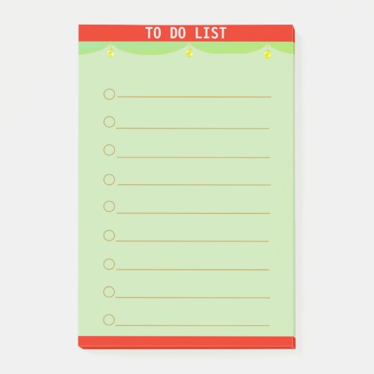  om lijst uit te voeren post-it® notes (Voorkant)