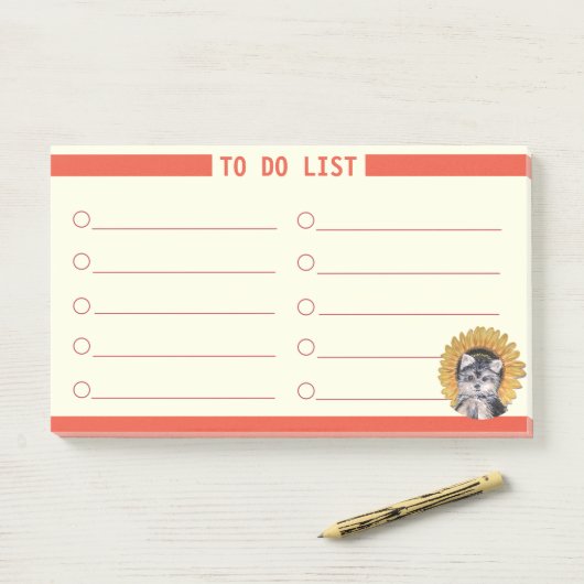  om lijst uit te voeren post-it® notes (Op bureau)