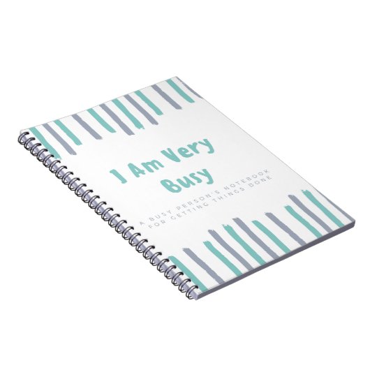 Om lijstnotebook te doen - ik ben erg druk notitieboek (Rechterzijde)