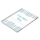 Om lijstnotebook te doen - ik ben erg druk notitieboek (Linkerzijde)