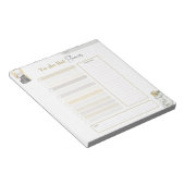 Om List Planner Girlie Tear Away Notepad te doen Notitieblok (Schuin)