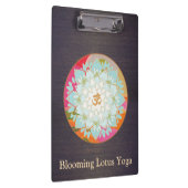 Om Lotus Bloemen Mandala Hout Klembord (Rechts)