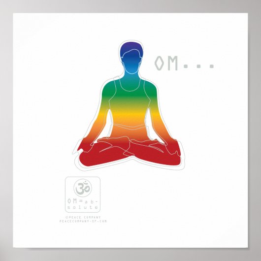 OM Lotus Chakras Poster (Voorkant)