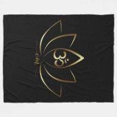 Om Lotus Decke Fleece Deken (Voorkant (Horizontaal))