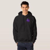 OM LOTUS Design violet Hoodie (Voorkant volledig)