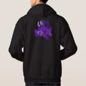 OM LOTUS Design violet Hoodie (Achterkant)