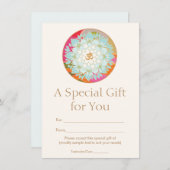 Om Lotus Flower Spiritueel Health Cadeaubon (Voorkant / Achterkant)