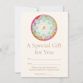 Om Lotus Flower Spiritueel Health Cadeaubon (Voorkant)