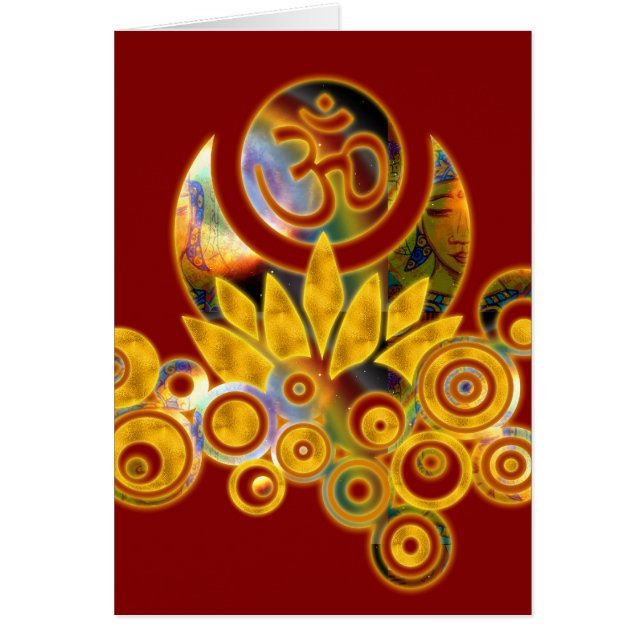 Om Lotus & GAYATRI MANTRA inside (Voorkant)