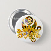 Om Lotus Ronde Button 5,7 Cm (Voorkant /achterkant)