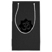 OM Lotus Spirituality Yoga in koolstofvezelstijl Klein Cadeauzakje (Voorkant)
