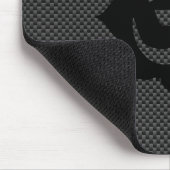 OM Lotus Spirituality Yoga in koolstofvezelstijl Muismat (Hoek)