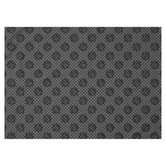 OM Lotus Spirituality Yoga in koolstofvezelstijl Tafelkleed (Voorkant (Horizontaal))