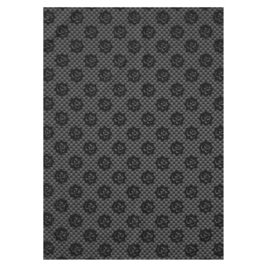 OM Lotus Spirituality Yoga in koolstofvezelstijl Tafelkleed (Voorkant)