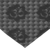 OM Lotus Spirituality Yoga in koolstofvezelstijl Tafelkleed (Gekanteld)