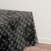 OM Lotus Spirituality Yoga in koolstofvezelstijl Tafelkleed (Voorbeeld)