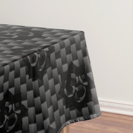 OM Lotus Spirituality Yoga in koolstofvezelstijl Tafelkleed (Voorbeeld)