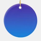 Om Lotus Yoga Pose Paars Hue Keramisch Ornament (Achterkant)