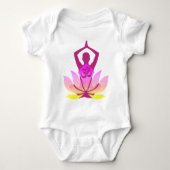 Om Lotus Yoga Pose Romper (Voorkant)