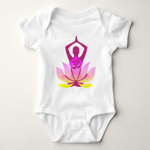 Om Lotus Yoga Pose Romper