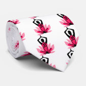 Om Lotus Yoga Pose Stropdas (Opgerold)