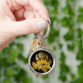 Om Lotus | zwart Sleutelhanger (Hand)