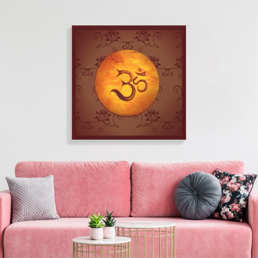 Om Lotusflower Canvas Afdruk (Insitu (Woonkamer))