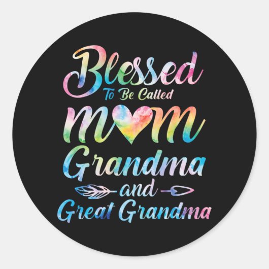 Om mama grootmoeder moeder vader te worden genoemd ronde sticker (Voorkant)