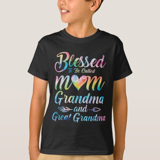 Om mama grootmoeder moeder vader te worden genoemd t-shirt (Voorkant)