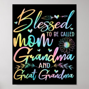 Om mama oma en overgrootmoeder bloem genoemd te wo poster