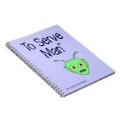Om Man te bedienen - Alien Recipe Book in de ruimt Notitieboek (Rechterzijde)