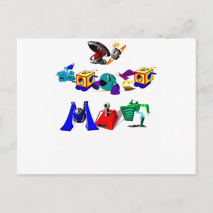 Om Man te dienen Briefkaart