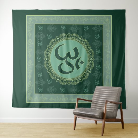 OM Mandala - Bosbouw Wandkleed (In Situ (horizontaal))