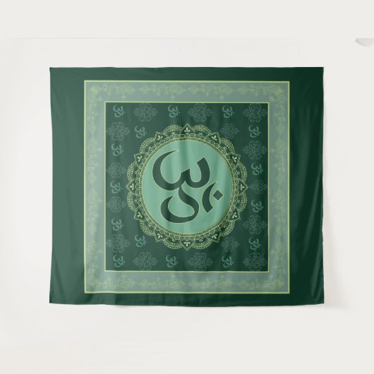 OM Mandala - Bosbouw Wandkleed (Voorkant (horizontaal))