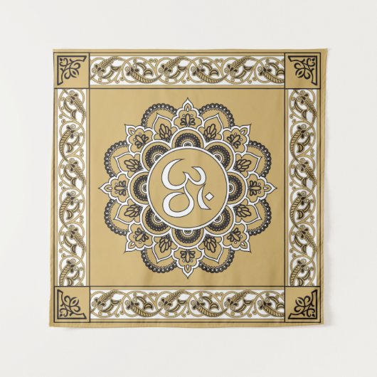 OM Mandala - Bosbouw Wandkleed (Voorkant (horizontaal))