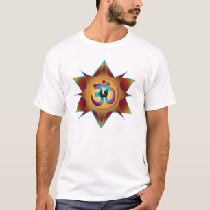 Om Mandala Earth Shades T-shirt