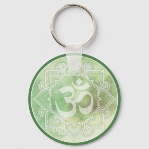 Om Mandala Green Sleutelhanger