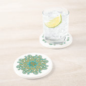 Om mandala onderzetter (Zijkant)