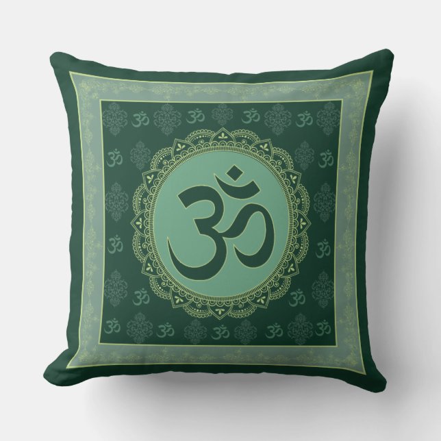 OM Mandala - Pillow Kussen (Voorkant)