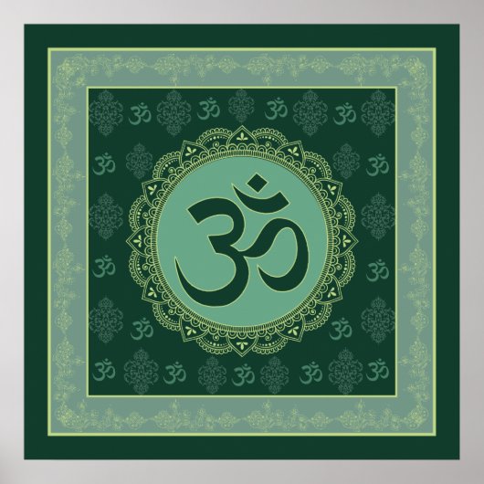 OM Mandala - Poster (Voorkant)