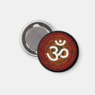 Om mandala rode wortel chakra magneet