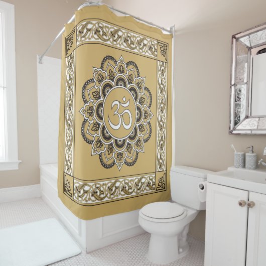 OM Mandala - Shower Curtain Douchegordijn (In situ)