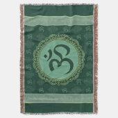 OM Mandala - Throw Blanket Deken (Voorkant Verticaal)