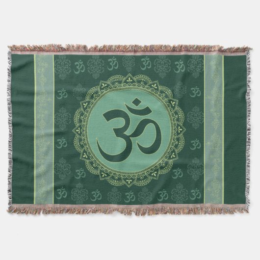 OM Mandala - Throw Blanket Deken (Voorkant)