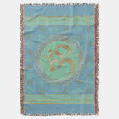 OM Mandala - Throw Blanket Deken (Voorkant Verticaal)