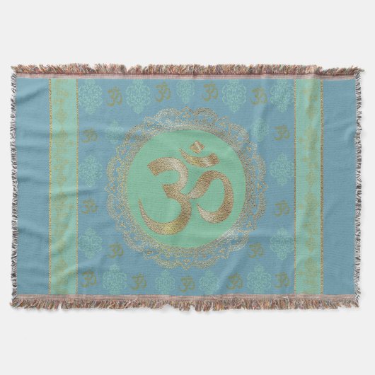 OM Mandala - Throw Blanket Deken (Voorkant)