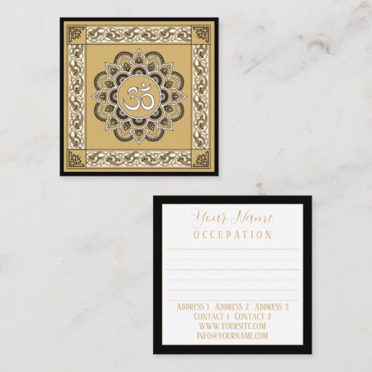 OM Mandala - Visitekaartje (Voorkant / Achterkant)